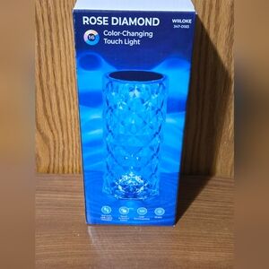 Wiloke Rose Diamond Color-Changing Touch Light